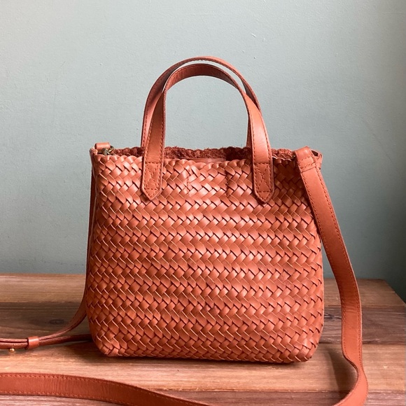 Madewell The Small Transport Crossbody Bag Woven Leather Edition - Picture 3 of 7